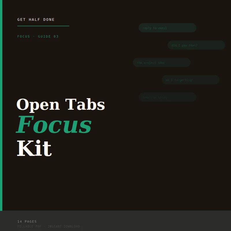 Open Tabs Focus Kit